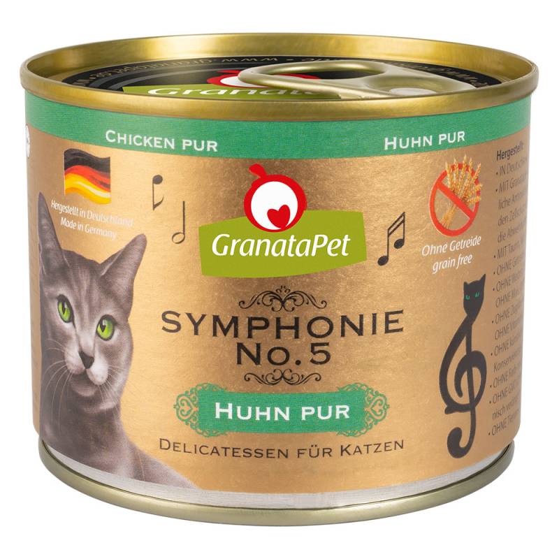 GranataPet Symphonie 6 x 200 g - Huhn pur von Granatapet