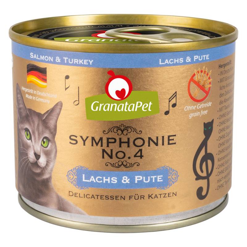 GranataPet Symphonie 6 x 200 g - Lachs & Pute von Granatapet