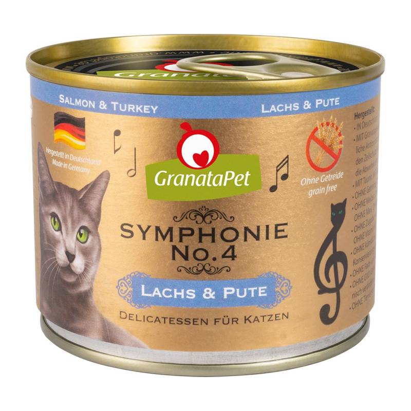 GranataPet Symphonie No. 4 Lachs & Pute 6x200g von Granatapet