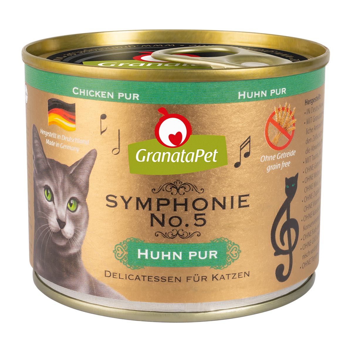 GranataPet Symphonie No. 5 Huhn pur 6x200g von Granatapet