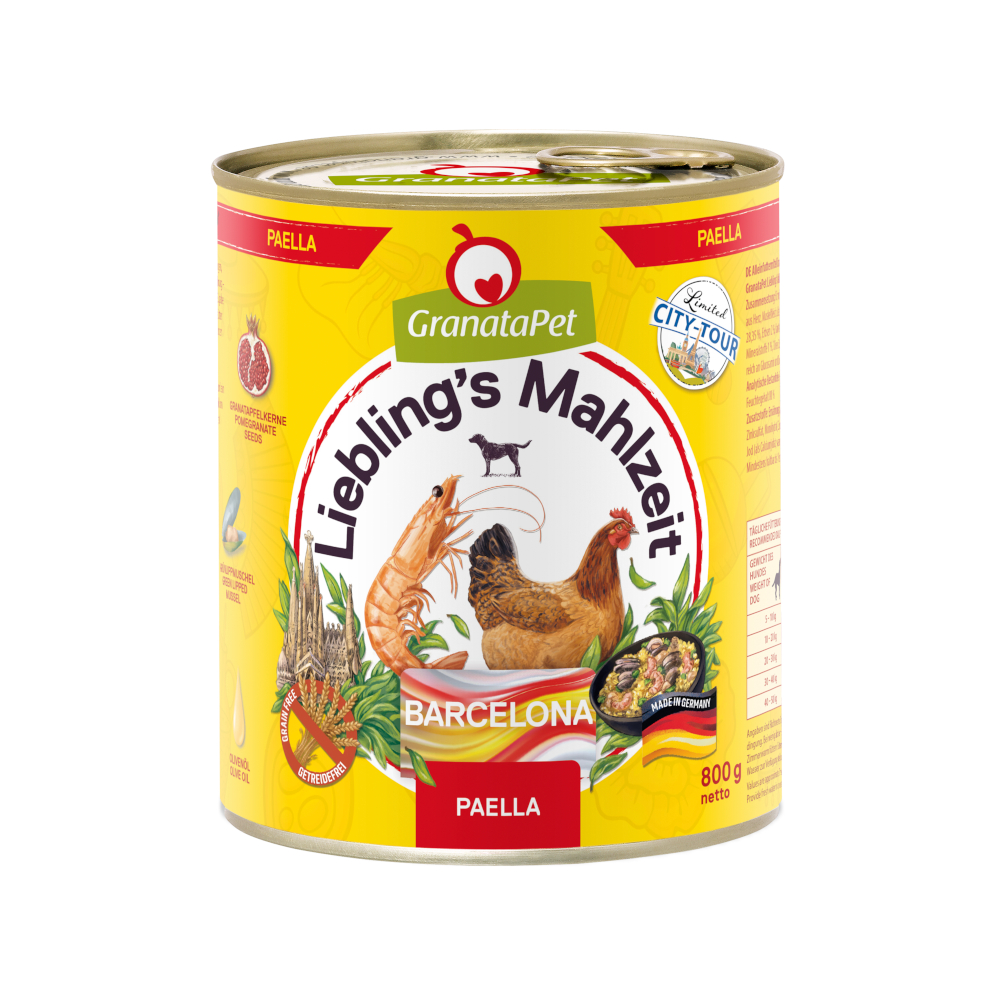 Granatapet Liebling´s Mahlzeit City Tour 6 x 800 g - Barcelona (Paella) von Granatapet