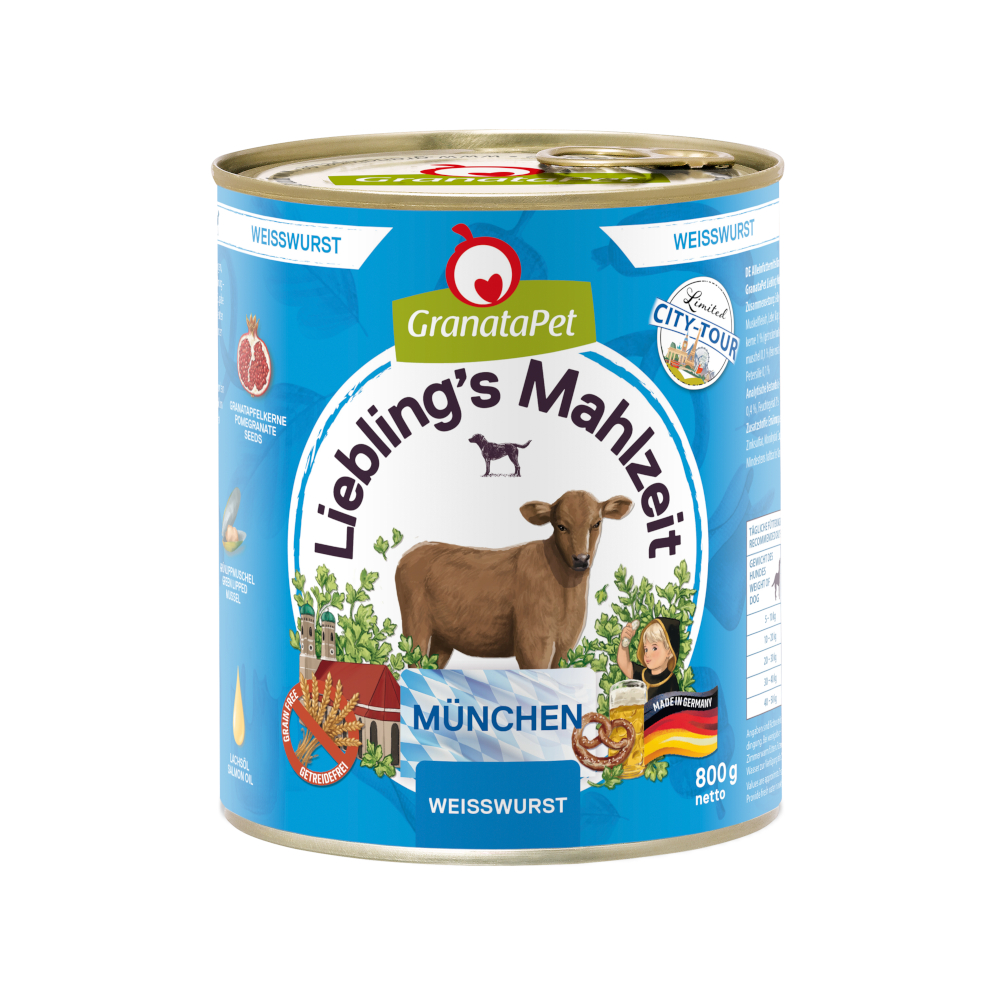 Granatapet Liebling´s Mahlzeit City Tour 6 x 800 g - München (Weißwurst) von Granatapet