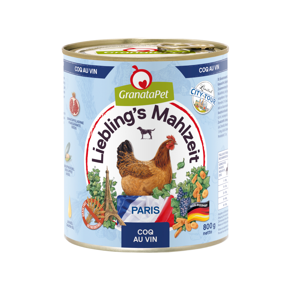 Granatapet Liebling´s Mahlzeit City Tour 6 x 800 g - Paris (Coq Au Vin) von Granatapet