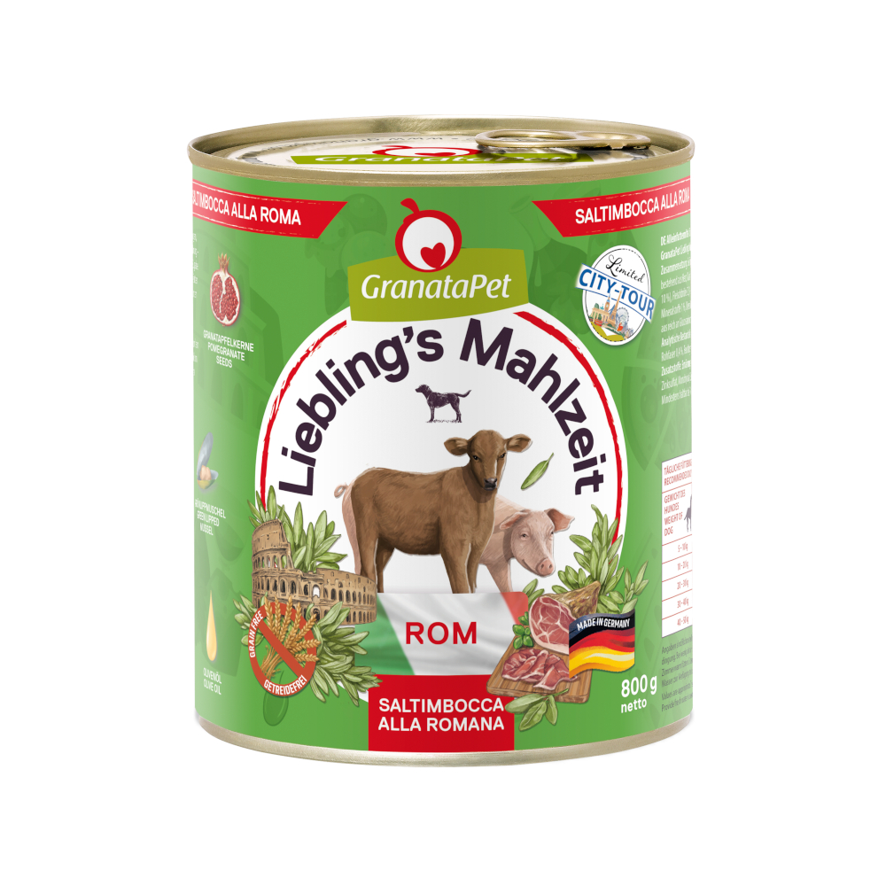 Granatapet Liebling´s Mahlzeit City Tour 6 x 800 g - Rom (Saltimbocca alla Romana) von Granatapet