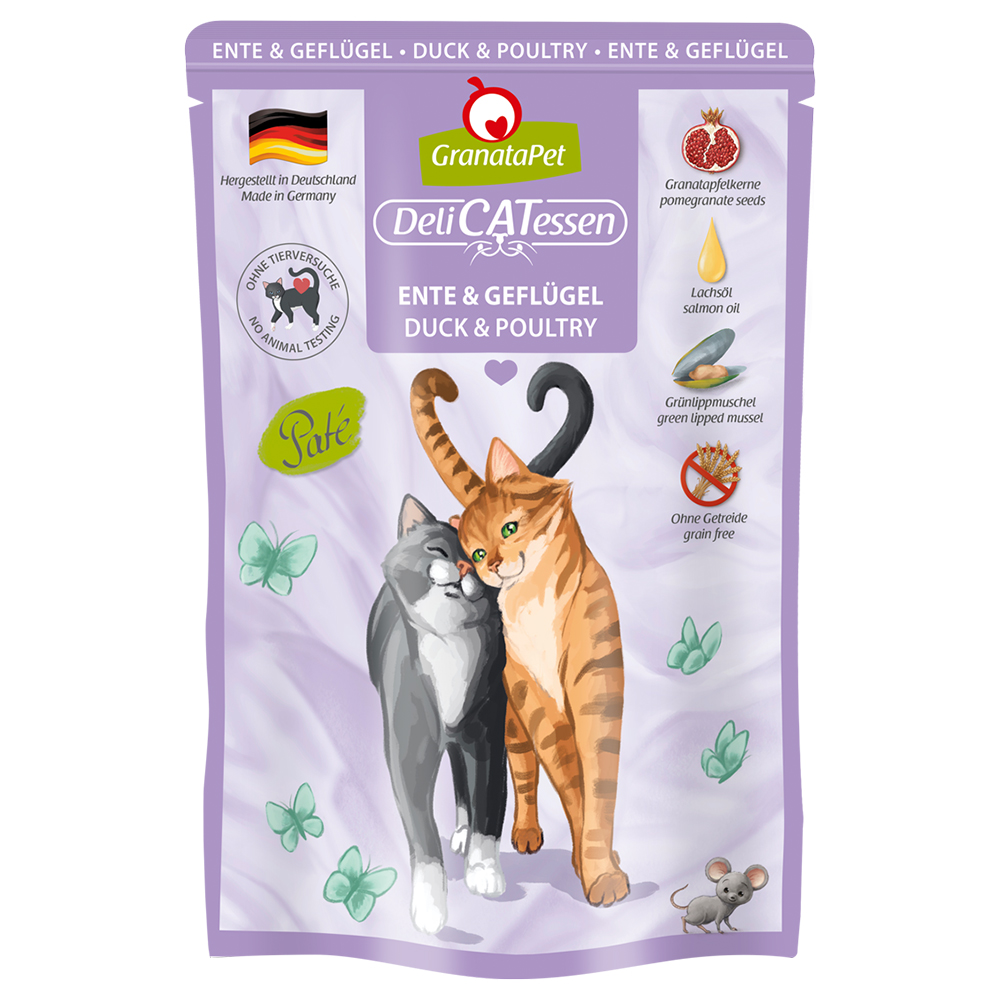 GranataPet DeliCatessen Pouch 24 x 85 g - Ente & Geflügel von Granatapet