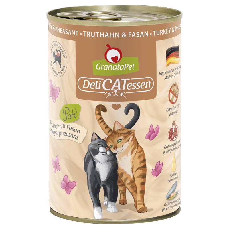 GranataPet DeliCatessen 24 x 400 g - Truthahn & Fasan von Granatapet