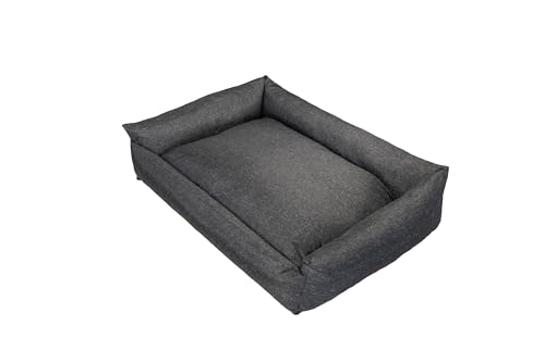 Grand Filippo Hundebett Grosse Hunde Waschbar mit Reißverschluss 95x75 cm - Schwarz Hundesofa XXL mit Öko-Tex-100-Zertifikat - Hundekorb mit Anti-Rutsch-Funktion von Grand Filippo