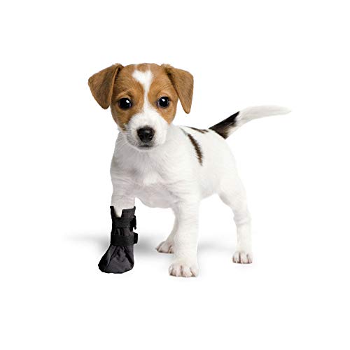 Schutz- und Erholungssocken, atmungsaktiv, für Hunde, Katzen, 100 % Softshell – chirurgische Schutzabdeckungen, Schutz vor Verletzungen, Stop Lecken T. 4(L)-8 cm (3,1 Zoll) H – 18 cm, Schwarz von Grande Finale