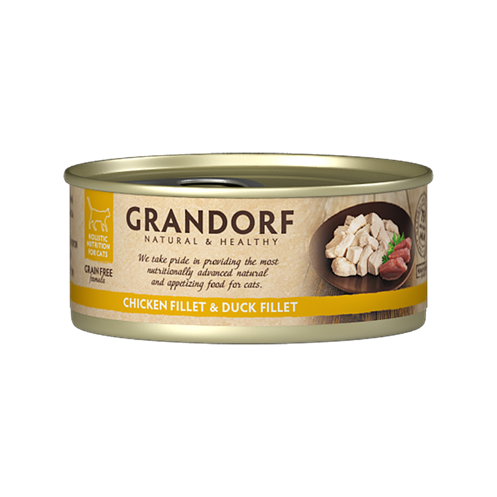 Grandorf Adult - Can - Huhn & Ente - 6 x 70 g Grandorf Adult - Can - Huhn & Ente - 6 x 70 g von Grandorf