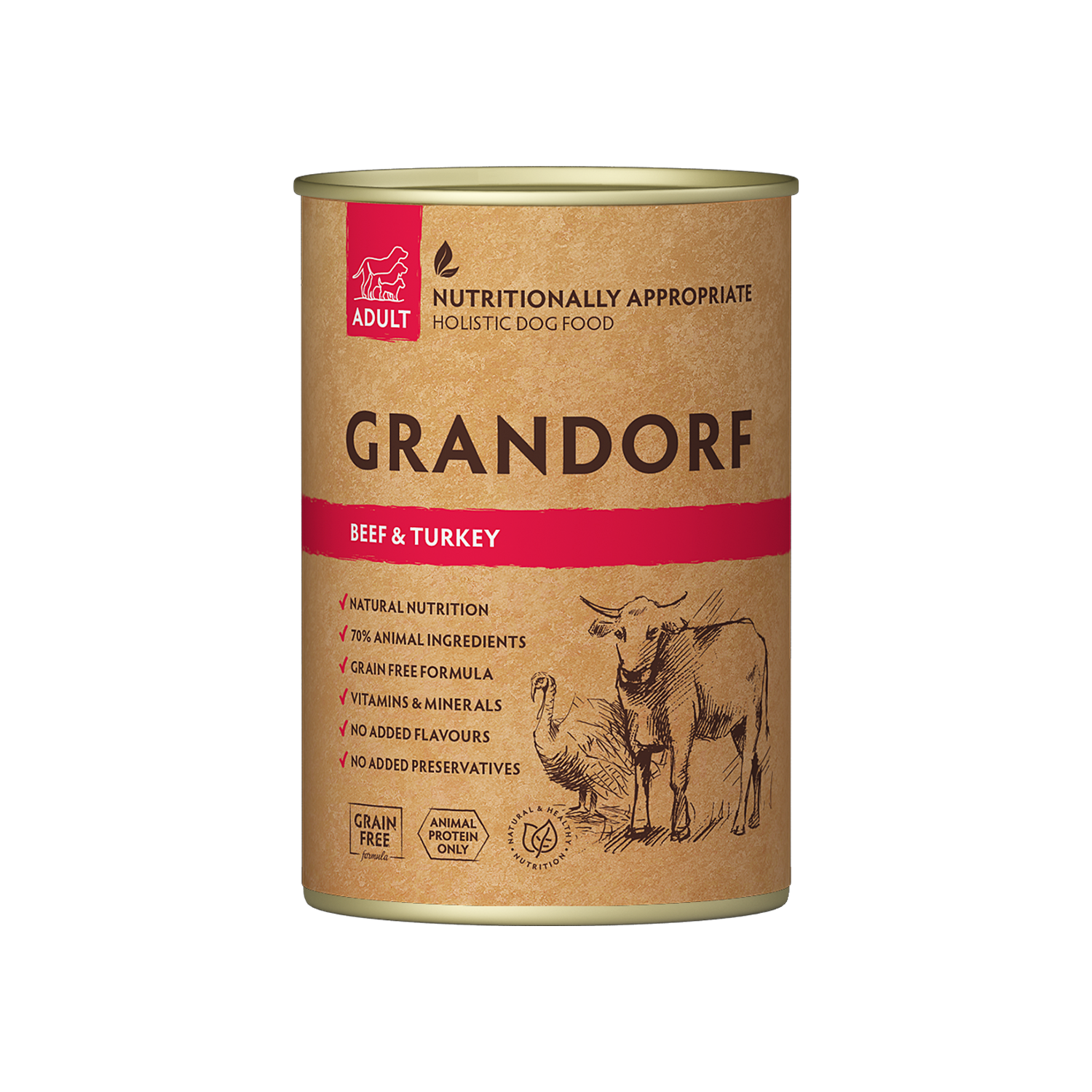 Grandorf All Breeds Adult - Can - Kaninchen & Truthahn - 6 x 400 g Grandorf All Breeds Adult - Can - Kaninchen & Truthahn - 6 x 400 g von Grandorf
