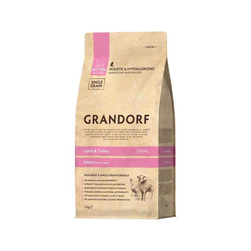 Grandorf All Breeds Kitten - Lamm & Pute - 2 kg Grandorf All Breeds Kitten - Lamm & Pute - 2 kg von Grandorf