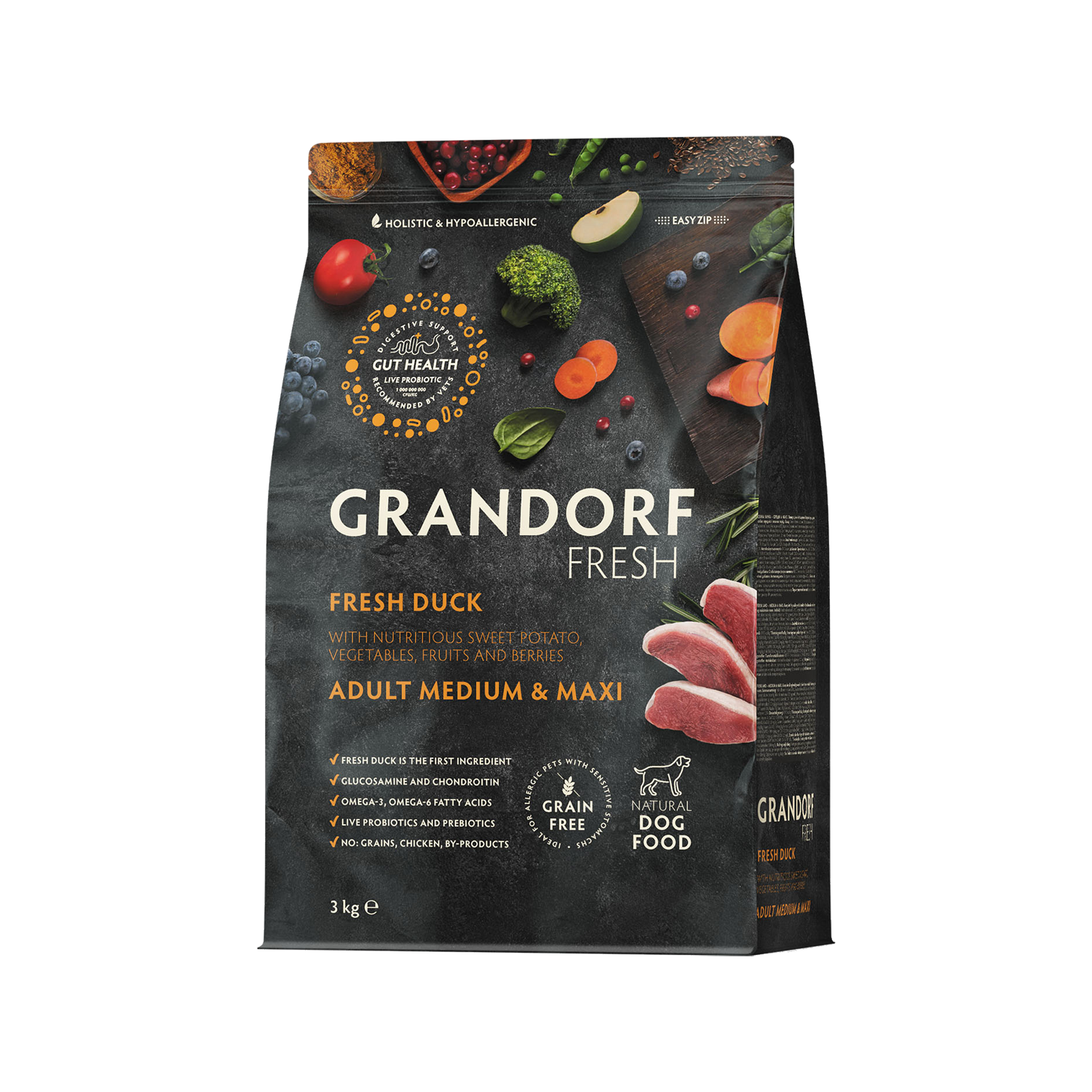 Grandorf Fresh Medium & Maxi Breeds Adult - Ente - 10 kg Grandorf Fresh Medium & Maxi Breeds Adult - Ente - 10 kg von Grandorf