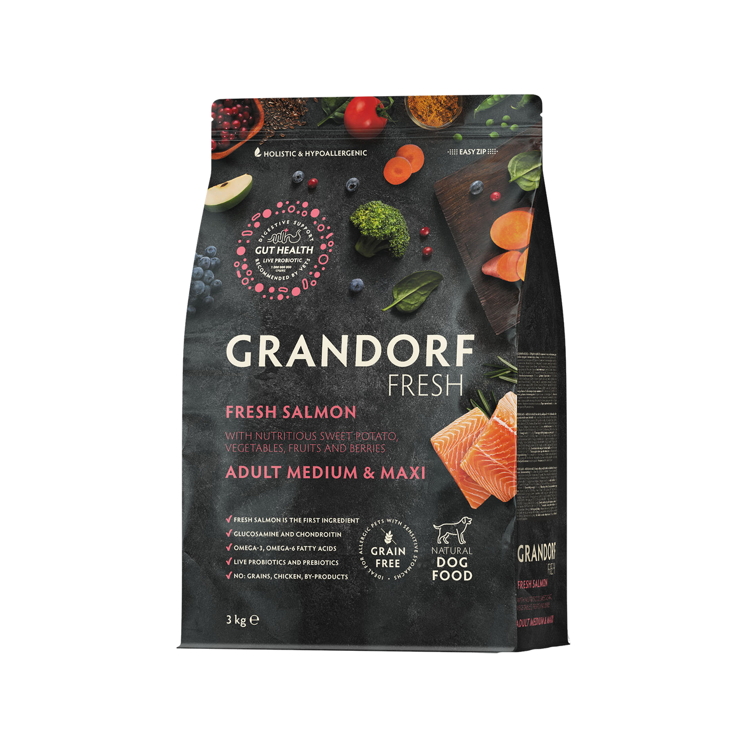 Grandorf Fresh Medium & Maxi Breeds Adult - Lachs - 10 kg Grandorf Fresh Medium & Maxi Breeds Adult - Lachs - 10 kg von Grandorf
