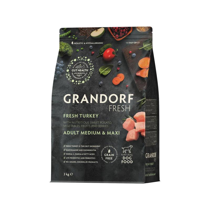 Grandorf Fresh Medium & Maxi Breeds Adult - Truthahn - 10 kg Grandorf Fresh Medium & Maxi Breeds Adult - Truthahn - 10 kg von Grandorf