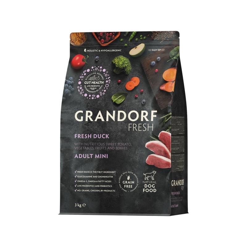 Grandorf Fresh Mini Breeds Adult - Ente - 3 kg Grandorf Fresh Mini Breeds Adult - Ente - 3 kg von Grandorf