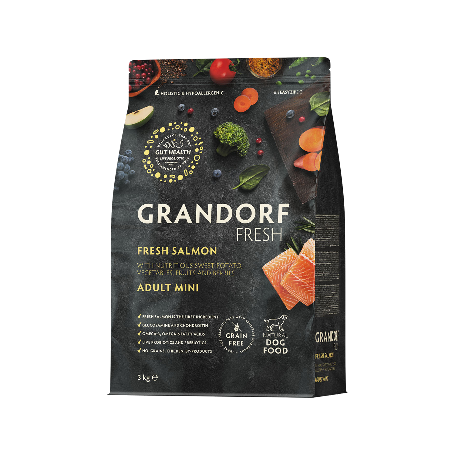 Grandorf Fresh Mini Breeds Adult - Lachs - 3 kg Grandorf Fresh Mini Breeds Adult - Lachs - 3 kg von Grandorf