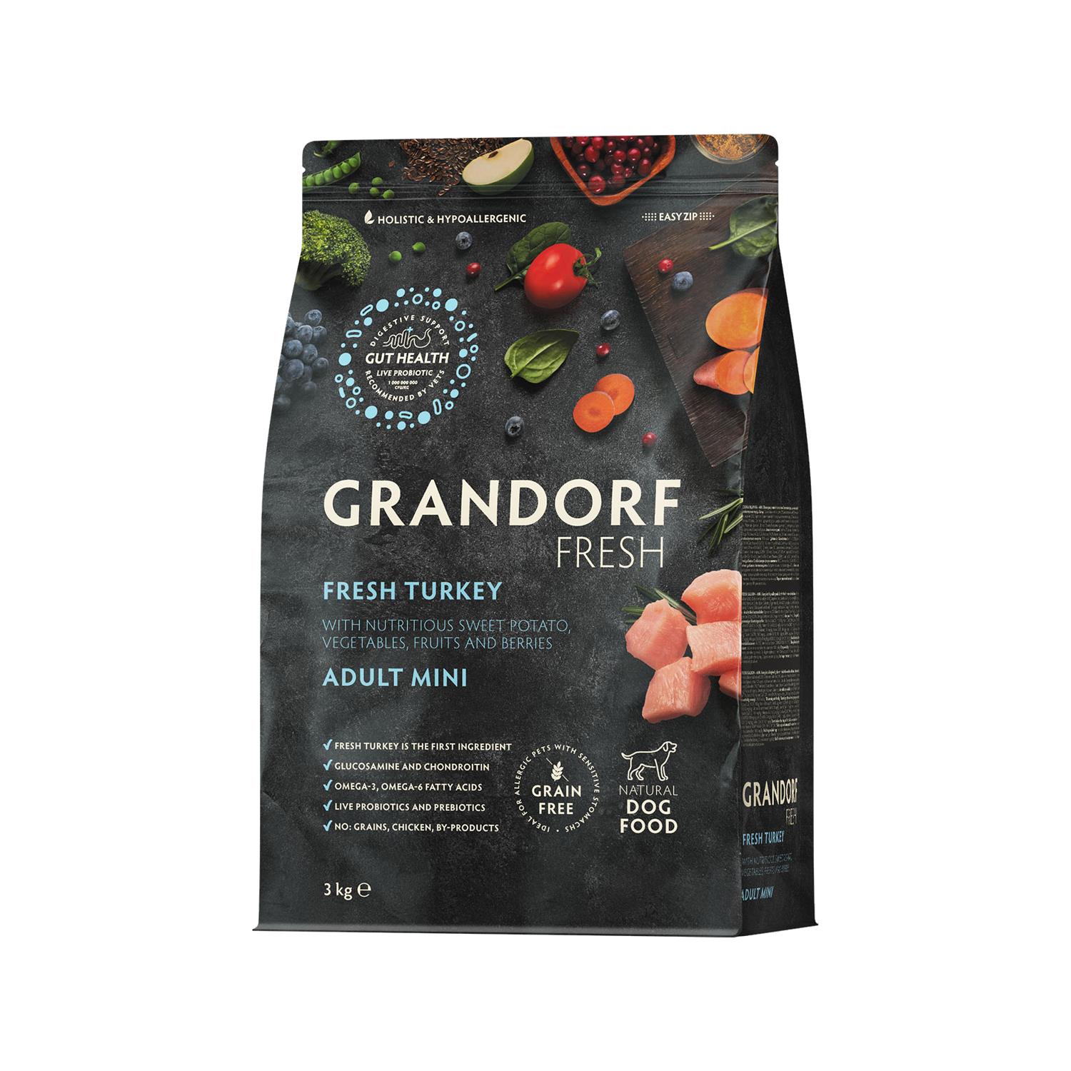 Grandorf Fresh Mini Breeds Adult - Truthahn - 3 kg Grandorf Fresh Mini Breeds Adult - Truthahn - 3 kg von Grandorf