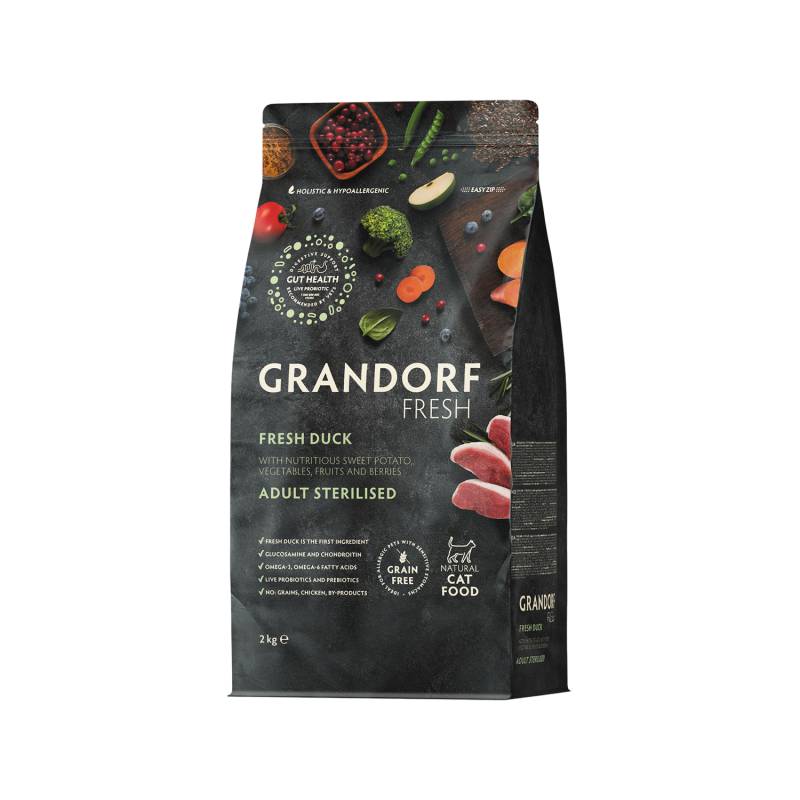 Grandorf Fresh Sterilised Adult - Ente - 2 kg Grandorf Fresh Sterilised Adult - Ente - 2 kg von Grandorf