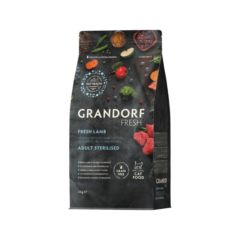 Grandorf Fresh Sterilised Adult - Lamm - 2 kg Grandorf Fresh Sterilised Adult - Lamm - 2 kg von Grandorf