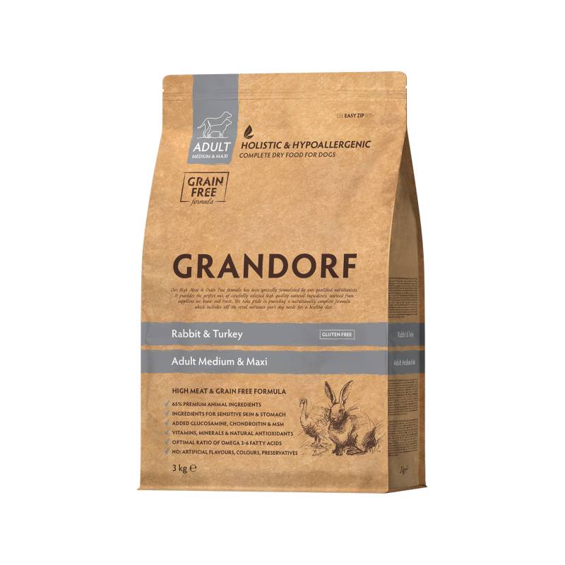 Grandorf Medium & Maxi Breeds Adult - Kaninchen & Truthahn - 10 kg Grandorf Medium & Maxi Breeds Adult - Kaninchen & Truthahn - 10 kg von Grandorf