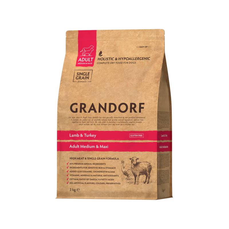 Grandorf Medium & Maxi Breeds Adult - Lamm & Truthahn - 3 kg von Grandorf
