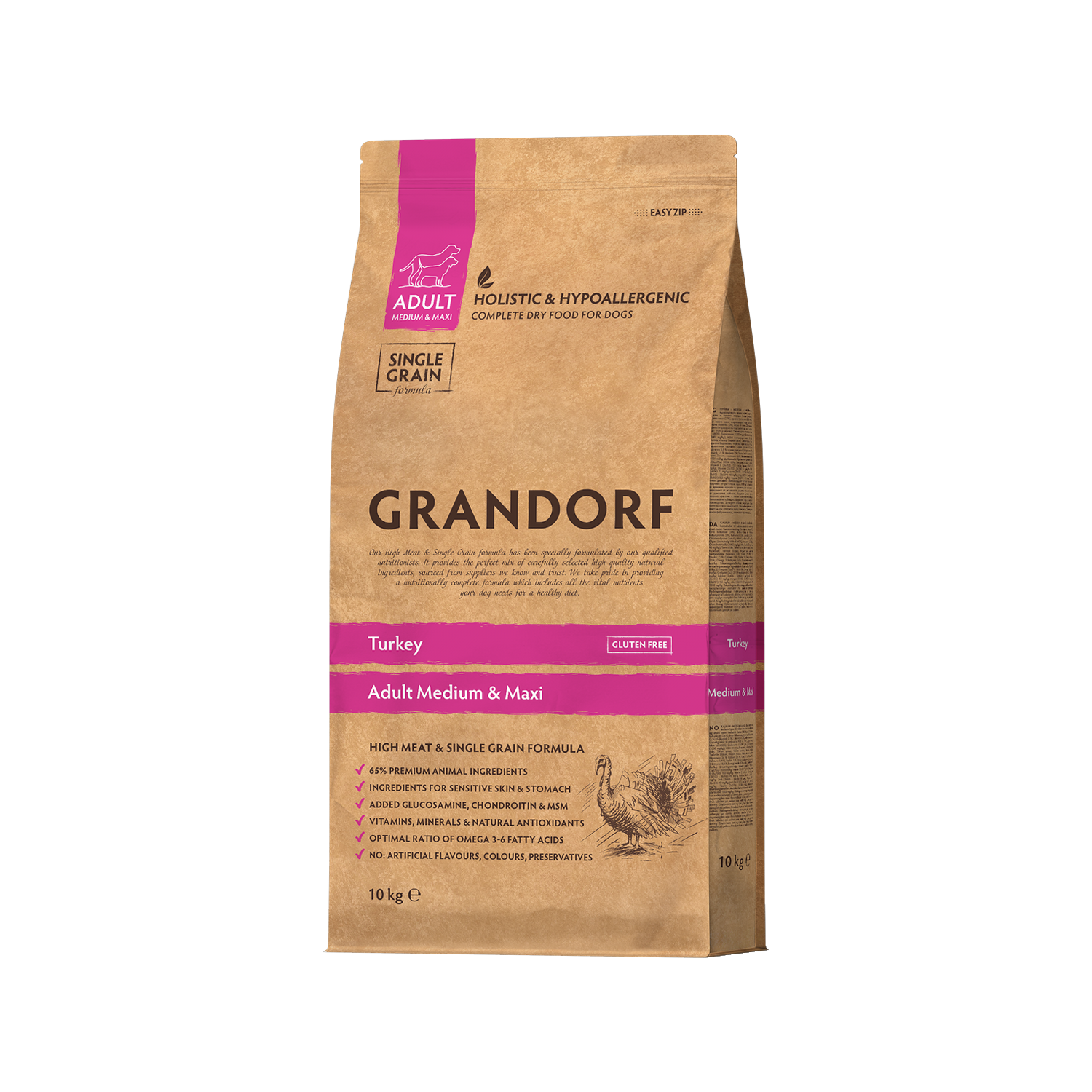 Grandorf Medium & Maxi Breeds Adult - Truthahn - 10 kg von Grandorf