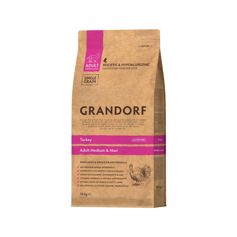 Grandorf Medium & Maxi Breeds Adult - Truthahn - 10 kg Grandorf Medium & Maxi Breeds Adult - Truthahn - 10 kg von Grandorf