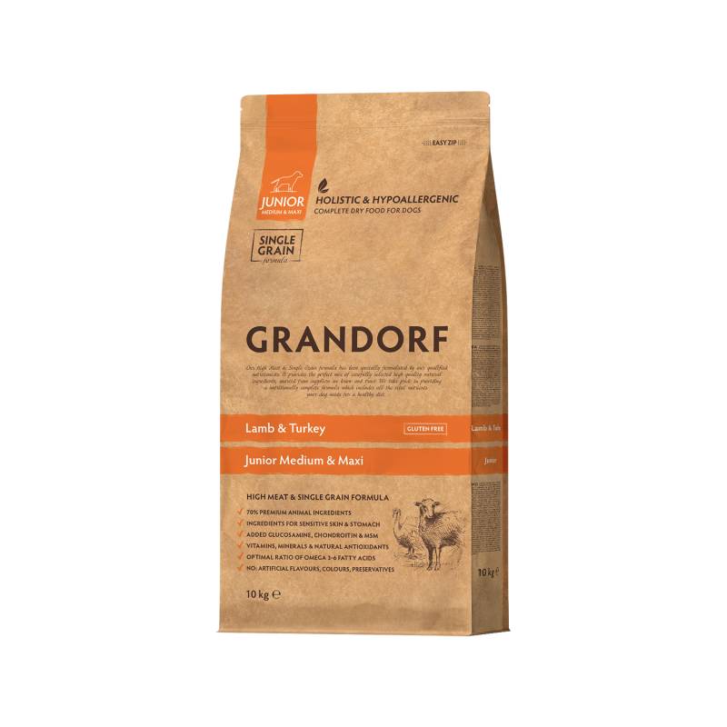 Grandorf Medium & Maxi Junior - Lamm & Truthahn - 10 kg von Grandorf