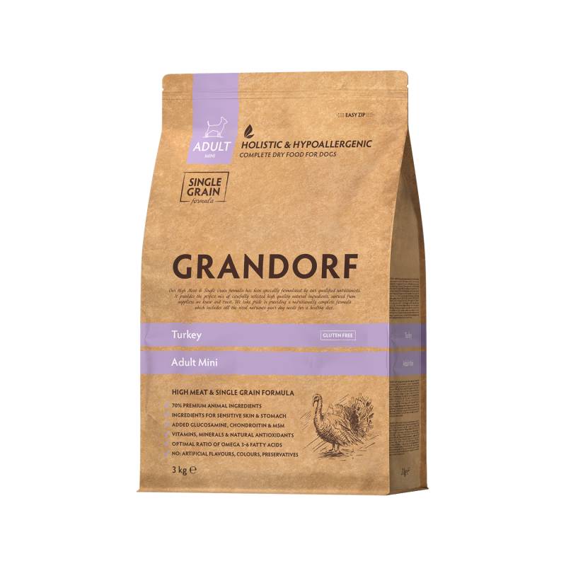 Grandorf Mini Breeds Adult - Pute - 3 kg Grandorf Mini Breeds Adult - Pute - 3 kg von Grandorf