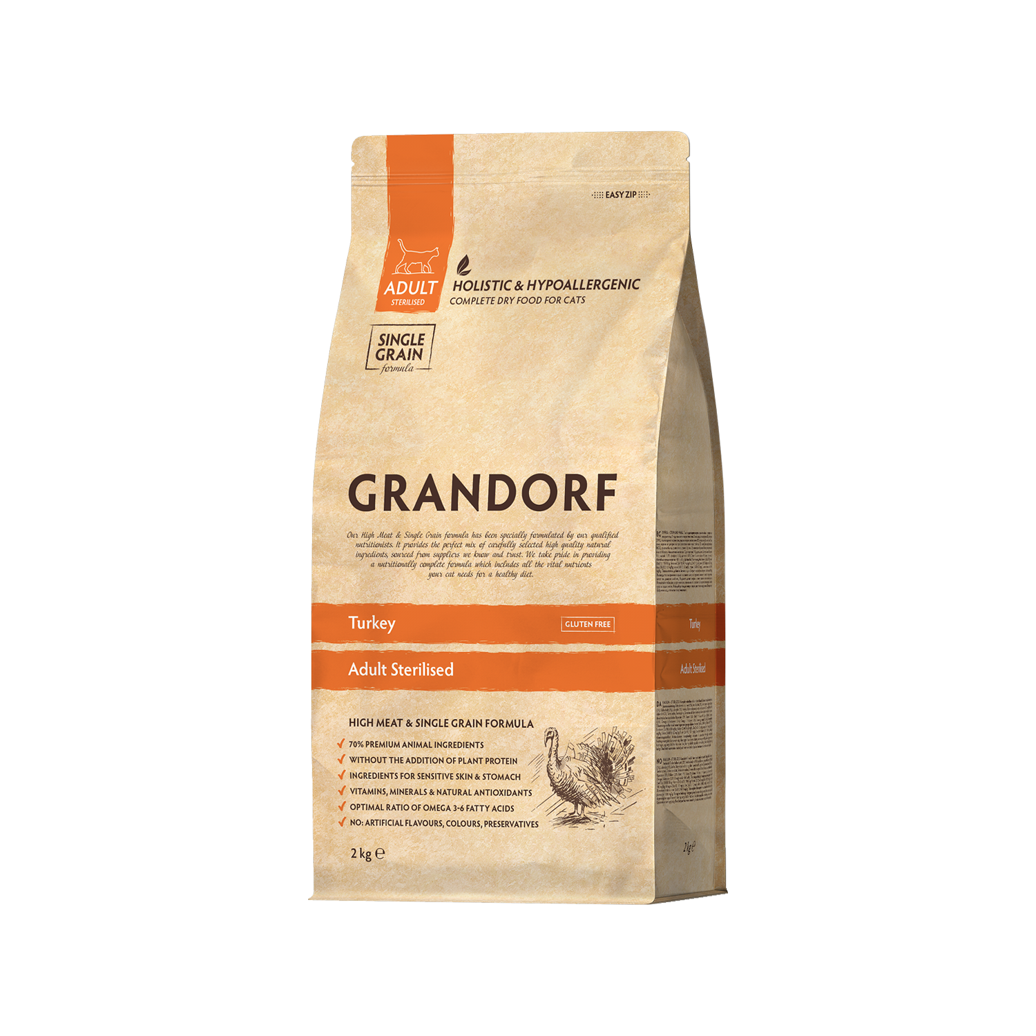 Grandorf Sterilised Adult - Truthahn - 2 kg Grandorf Sterilised Adult - Truthahn - 2 kg von Grandorf