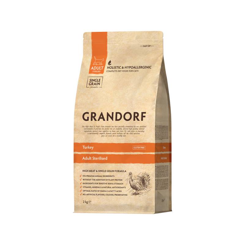 Grandorf Sterilised Adult - Truthahn - 2 kg Grandorf Sterilised Adult - Truthahn - 2 kg von Grandorf