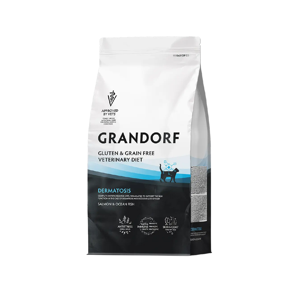 Grandorf Veterinary Diet Cat - Gluten & Grain Free - Dermatosis - 2 kg Grandorf Veterinary Diet Cat - Gluten & Grain Free - Dermatosis - 2 kg von Grandorf
