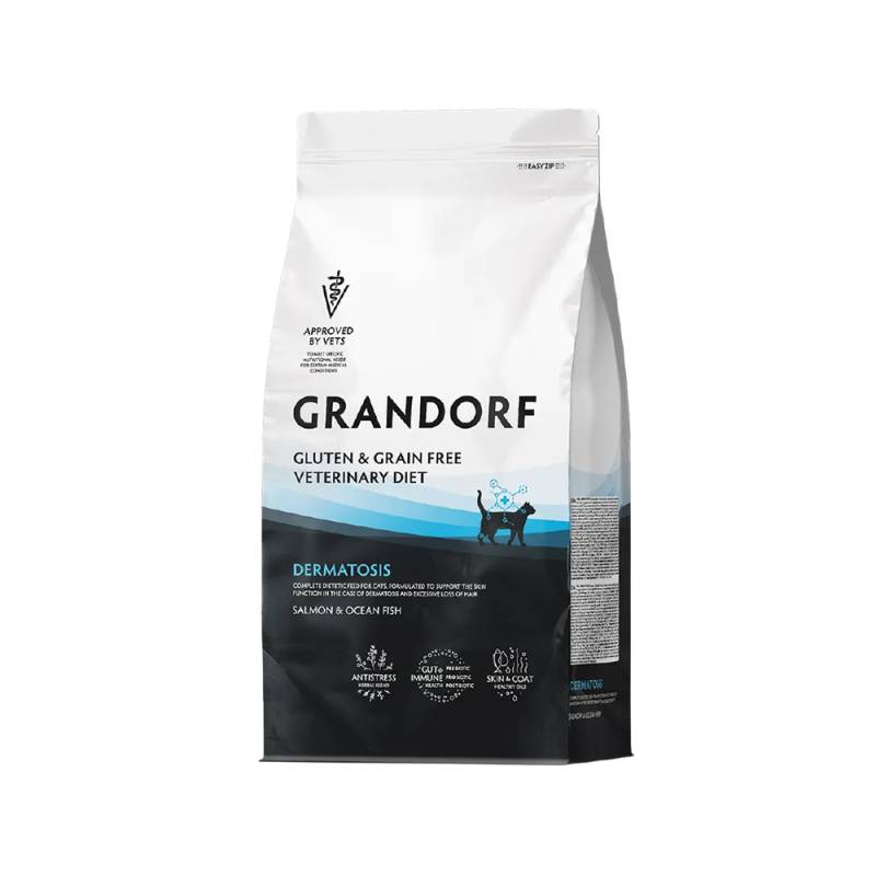 Grandorf Veterinary Diet Cat - Gluten & Grain Free - Dermatosis - 2 kg Grandorf Veterinary Diet Cat - Gluten & Grain Free - Dermatosis - 2 kg von Grandorf