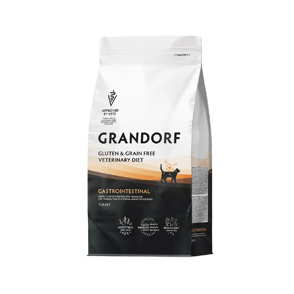 Grandorf Veterinary Diet Cat - Gluten & Grain Free - Gastrointestinal - 2 kg Grandorf Veterinary Diet Cat - Gluten & Grain Free - Gastrointestinal - 2 kg von Grandorf