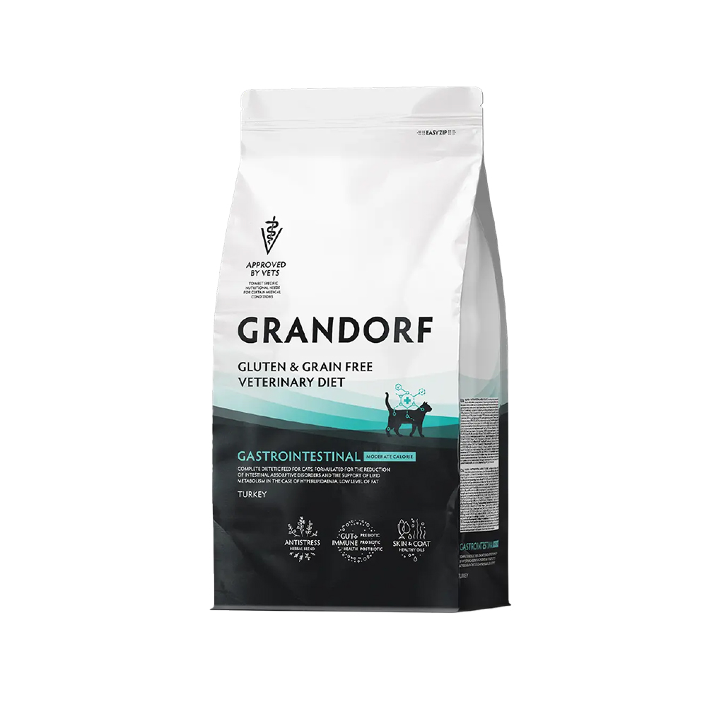 Grandorf Veterinary Diet Cat - Gluten & Grain Free - Gastrointestinal Moderate Calorie - 2 kg Grandorf Veterinary Diet Cat - Gluten & Grain Free - Gastrointestinal Moderate Calorie - 2 kg von Grandorf