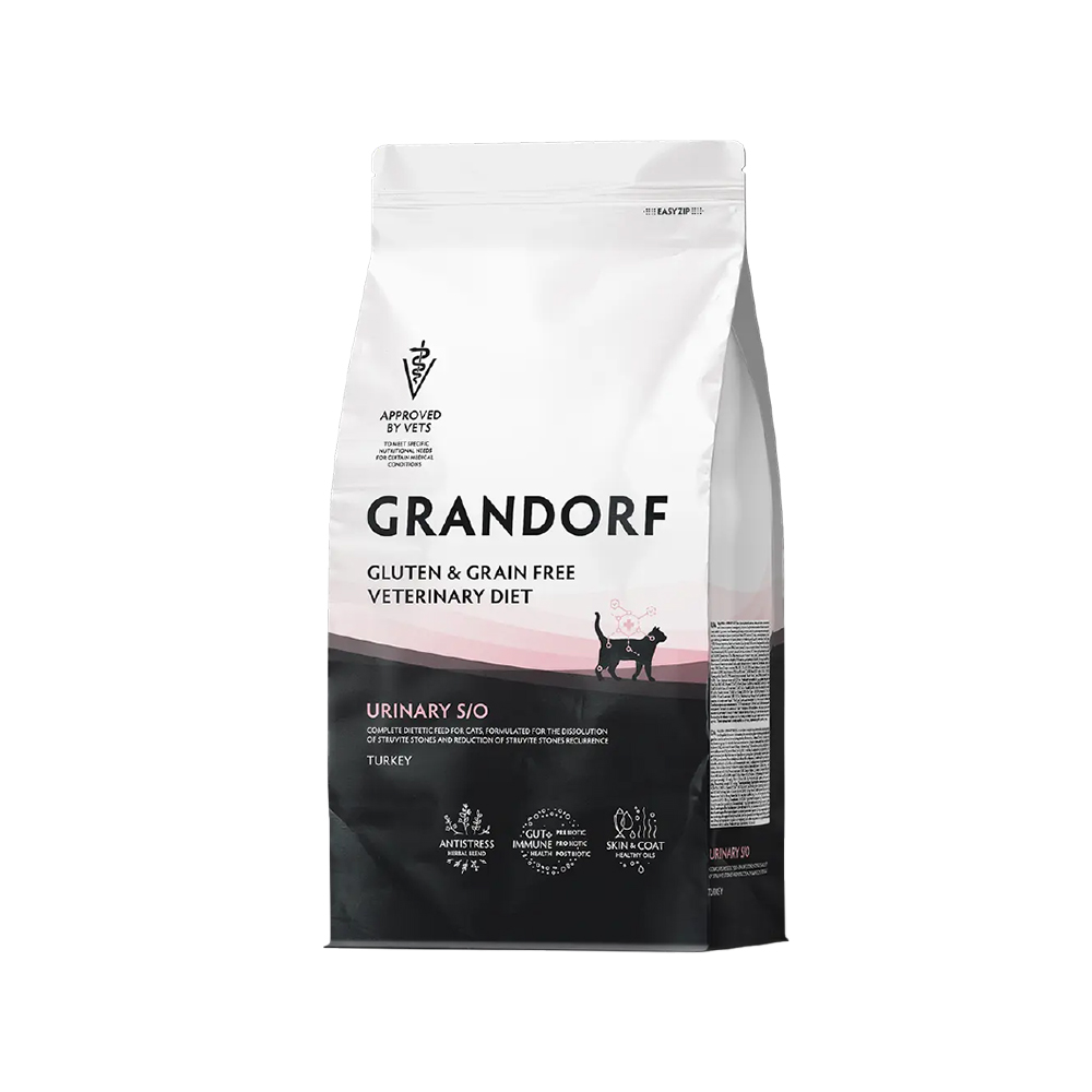 Grandorf Veterinary Diet Cat - Gluten & Grain Free - Urinary S/O - 2 kg Grandorf Veterinary Diet Cat - Gluten & Grain Free - Urinary S/O - 2 kg von Grandorf