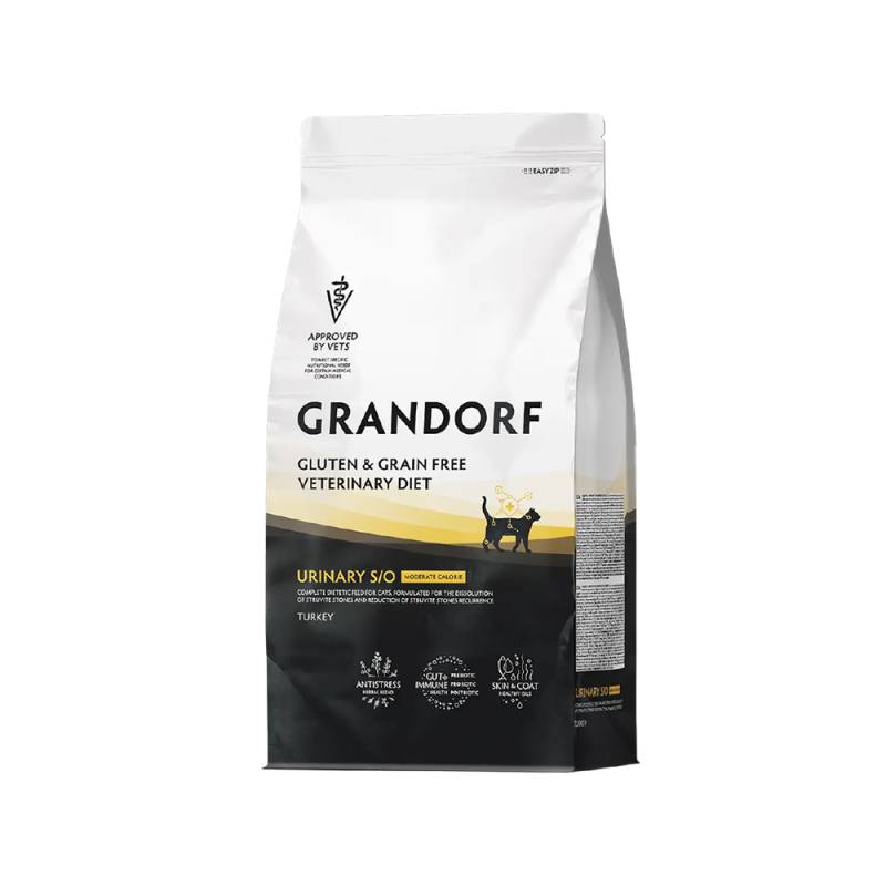 Grandorf Veterinary Diet Cat - Gluten & Grain Free - Urinary S/O Moderate Calorie - 2 kg Grandorf Veterinary Diet Cat - Gluten & Grain Free - Urinary S/O Moderate Calorie - 2 kg von Grandorf