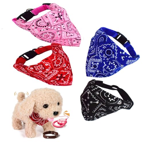 4 Stück Halstuch für Hunde, Dreieck für Hunde, verstellbar, Halstuch, Halstuch, Dreieckstuch für Hunde, waschbar, für mittelgroße und große Katzen, Halsband 4 Stück Halstuch für Hunde, Dreieck für Hunde, verstellbar, Halstuch, Halstuch, Dreieckstuch für Hunde, waschbar, für mittelgroße und große Katzen, Halsband von Granmagazz