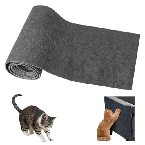 Kratzbaum für Katzen, Kratzschutz für Katzen, Sofa, selbstklebende Kratzmatte für Katzen, Kratzschutz für Katzen, Kratzschutz für Katzen (dunkelgrau, 40 × 200 cm) von Granmagazz