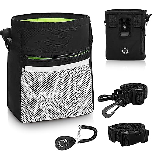 Leckerli-Tasche für Hunde, Umhängetasche mit Trainingsklicker, 3 Tragemöglichkeiten, Leckerli-Trainingstasche, Leckerli-Tasche für Welpen, Reisen oder Outdoor Leckerli-Tasche für Hunde, Umhängetasche mit Trainingsklicker, 3 Tragemöglichkeiten, Leckerli-Trainingstasche, Leckerli-Tasche für Welpen, Reisen oder Outdoor von Grantop