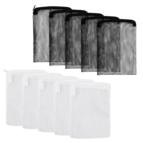 Granvoo 10 Stück Aquarium-Filterbeutel, Durchfluss feinmaschiges Netz Wiederverwendbar, 20 * 14cm Netz Filterbeutel mit Hohem, Fish Tank Medien Netz für Fisch Tank Bio Balls Pelletized Carbon Granvoo 10 Stück Aquarium-Filterbeutel, Durchfluss feinmaschiges Netz Wiederverwendbar, 20 * 14cm Netz Filterbeutel mit Hohem, Fish Tank Medien Netz für Fisch Tank Bio Balls Pelletized Carbon von Granvoo