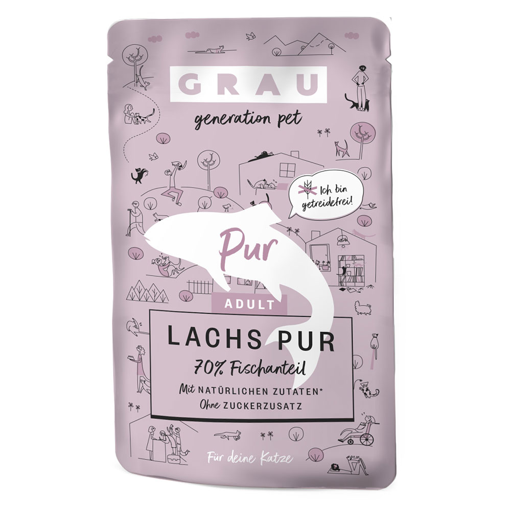 GRAU Adult Getreidefrei 16 x 125 g - Lachs Pur GRAU Adult Getreidefrei 16 x 125 g - Lachs Pur von Grau