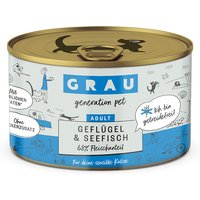 GRAU Adult Getreidefrei 6 x 200 g - Geflügel & Seefisch von Grau