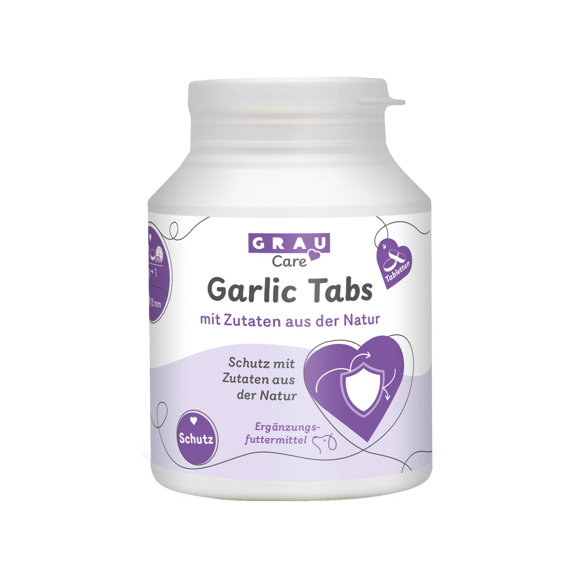 GRAU Garlic Tabs - 200 Stück von Grau