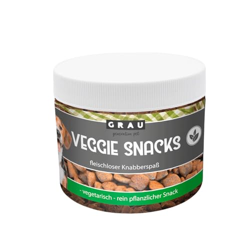 GRAU – das Original – Getreidefreie, vegetarische Snacks für Hunde - Veggie Snacks, 1er Pack (1 x 160 g), Ergänzungsfuttermittel für Hunde von Grau