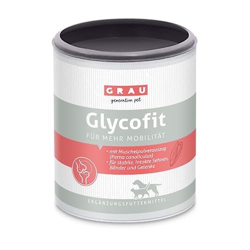 GRAU - das Original - Glycofit, für einen stabilen Bewegungsapparat und mehr Mobilität, 1er Pack (1 x 200 g), Ergänzungsfuttermittel für Hunde von Grau