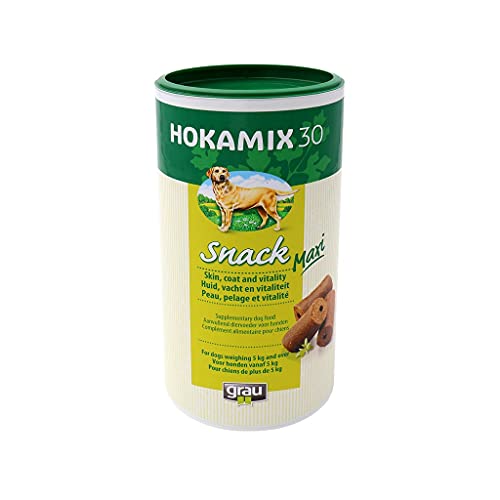 GRAU - das Original - HOKAMIX30 Snack Maxi, der gesunde Vorsorgesnack mit 30 wichtigen Kräutern 1er Pack (1 x 800 g), Ergänzungsfuttermittel für große Hunde von Grau