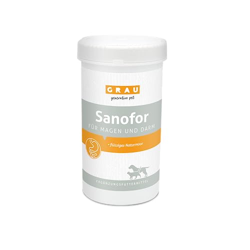 GRAU - das Original - Sanofor, Heilmoor zum Aufbau der Darmflora, für eine vitale Darmschleimhaut und -flora 1er Pack (1 x 1 kg), Ergänzungsfuttermittel für Hunde & Katzen von Grau