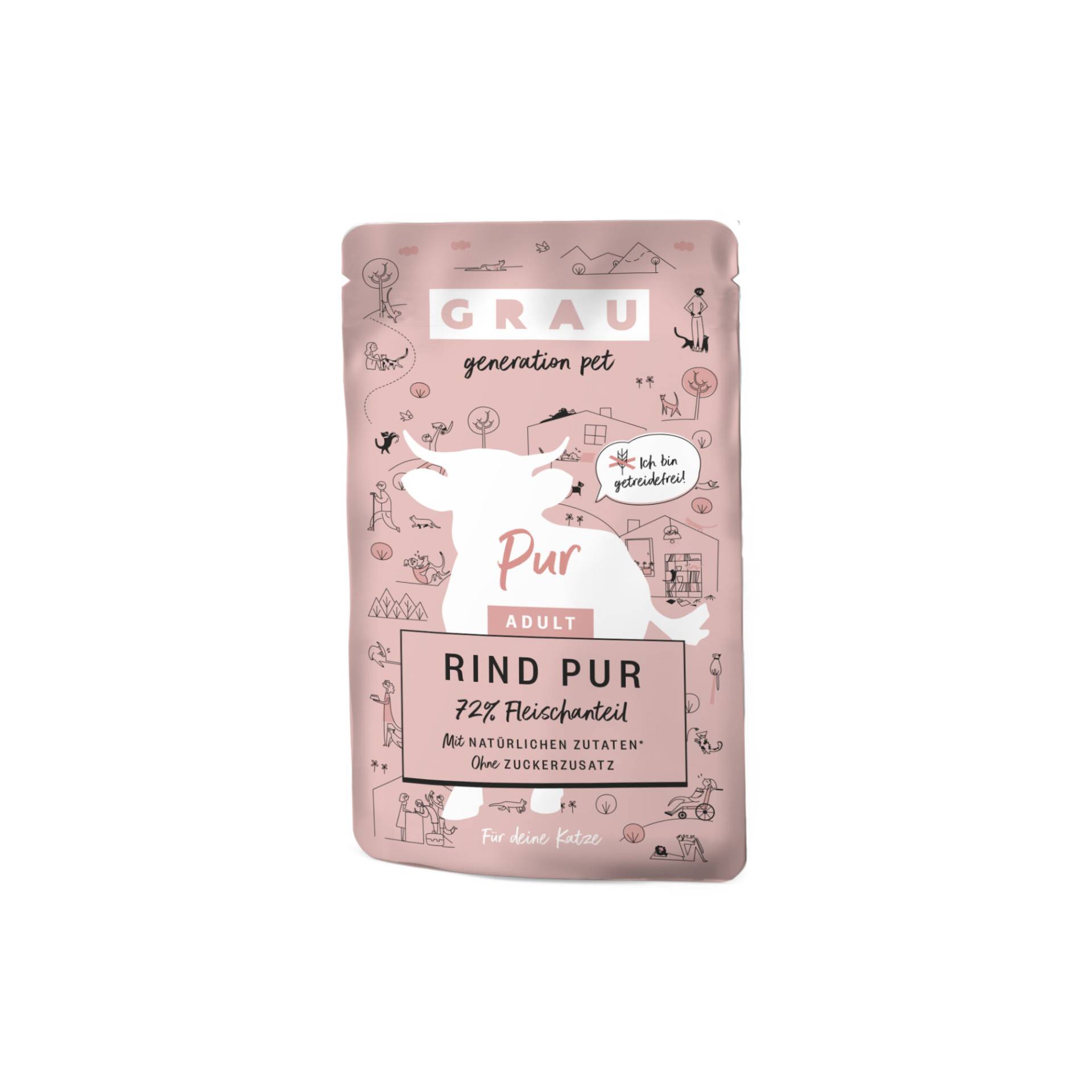 Grau Adult Pur Katzenfutter - Rindfleisch - Beutel - 16 x 125 g Grau Adult Pur Katzenfutter - Rindfleisch - Beutel - 16 x 125 g von Grau