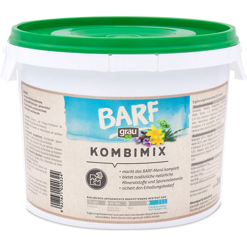 Grau Barf Kombi-Mix - 2000g (29,97 € pro 1 kg) von Grau